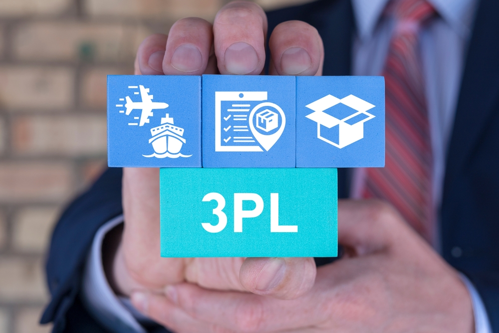 businessman,holding,styrofoam,blocks,sees,abbreviation:,3pl.,third,party,logistics